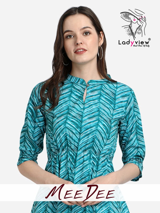 Ladyview MeeDee Fancy Ethnic Wear Wholesale Printed Designer Kurtis Catalog